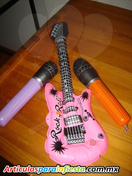 GUITARRA Y MICRO INFLABLE