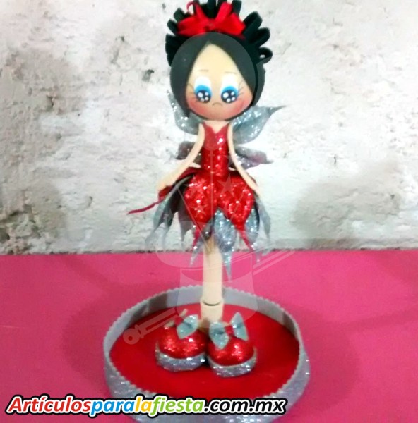 FUFUCHA FIGURA DE HADA CON BRILLATINA