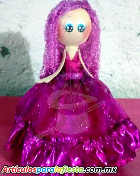 FUFUCHAS MUÑECA CON VESTITO LILA