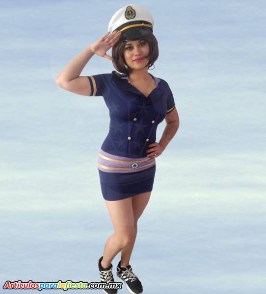 DISFRAZ PARA MUJER DE CAPITÁN MARINO