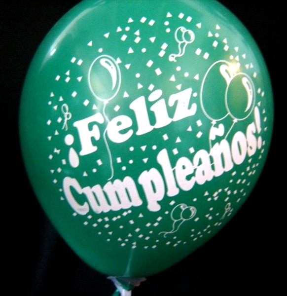 GLOBOS DE LATEX, FELIZ CUMPLEAÑOS