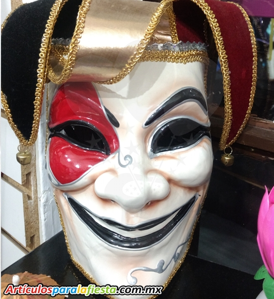 Máscara de Arlequín Sonriente